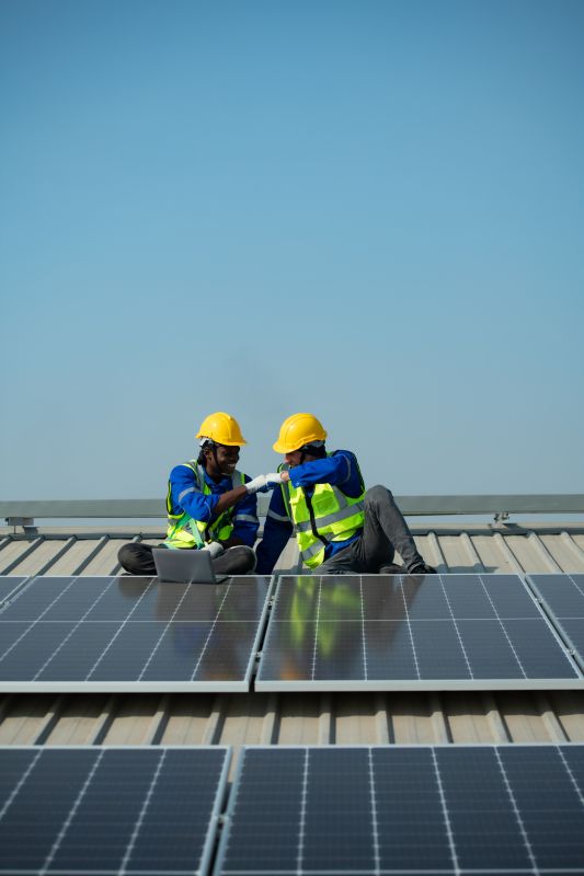 Solar Panel Installation Team